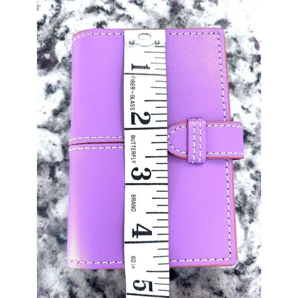 Baekgaard Leather Mini Notebook Pink Orange - Picture 5 of 5